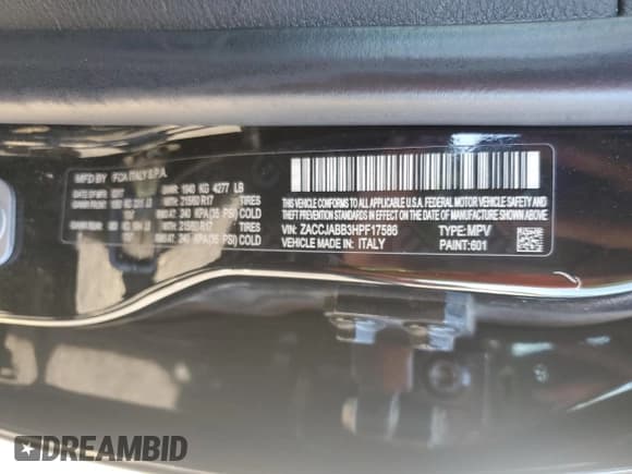 ✅ 2017 Jeep Renegade Latitude • VIN: ZACCJABB3HPF17586 • Лот: 86873365. Опубликован ранее на Copart с пробегом 79 163 миль. Бесплатный доступ к архиву аукционных продаж из США и подробный отчёт об истории автомобиля на DreamBid. Изображение 14.