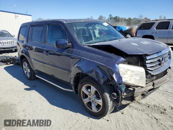 ✅ 2013 Honda Pilot EX-L • VIN: 5FNYF4H53DB040346 • Lot: 89654905. Listed on Copart with 67,848 mi. Free auction sales archive from the USA and detailed vehicle history report at DreamBid. Image 4.