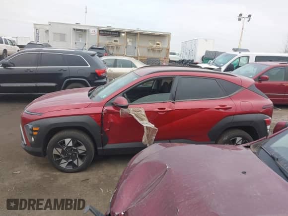 2024 Hyundai Kona SEL with VIN KM8HCCAB0RU087816, listed as a IAAI auction lot 41229406 with 9,351 mi miles and . Bid and sale history available at DreamBid. Image 14.