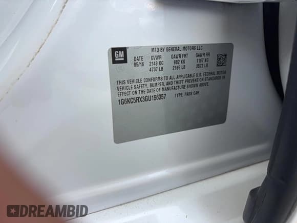 ✅ 2016 Cadillac CT6 Luxury RWD • VIN: 1G6KC5RX3GU156357 • Lot: 92271745. Wystawiony na Copart z przebiegiem 143 000 mil. Bezpłatny archiwum sprzedaży aukcyjnych z USA i szczegółowy raport historii pojazdu na DreamBid. Zdjęcie 10.