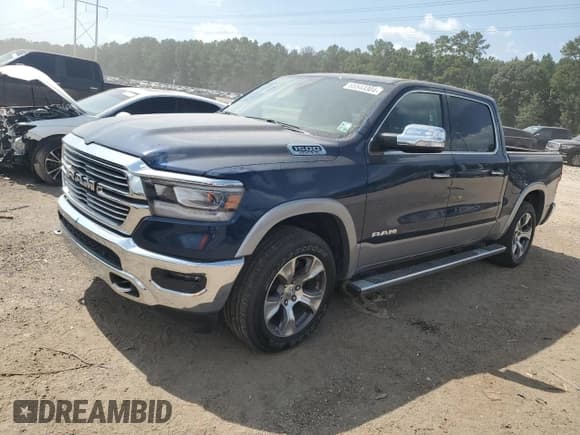 ✅ 2020 Ram 1500 Laramie • VIN: 1C6RREJT4LN320780 • Lot: 65543304. Listed on Copart with 17,584 mi. Free auction sales archive from the USA and detailed vehicle history report at DreamBid. Image 1.