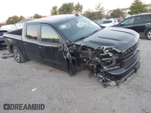 ✅ 2021 Chevrolet Silverado 1500 RST • VIN: 1GCUYEET3MZ133329 • Лот: 43637327. Опубликован ранее на IAAI с пробегом 128 498 миль. Бесплатный доступ к архиву аукционных продаж из США и подробный отчёт об истории автомобиля на DreamBid. Изображение 1.