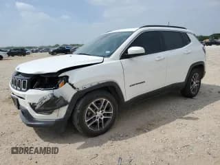 ✅ 2020 Jeep Compass Latitude • VIN: 3C4NJCBB4LT142992 • Lot: 51227255. Listed on Copart with 72,935 mi. Free auction sales archive from the USA and detailed vehicle history report at DreamBid. Image 1.