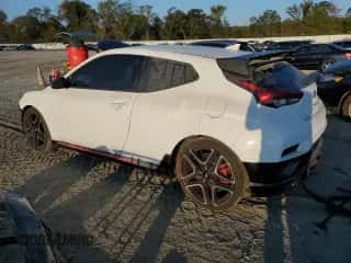 2021 Hyundai Veloster with VIN KMHT36AH0MU010680, listed as a Copart auction lot 73536384 with 22,012 mi miles and Salvage title. Bid and sale history available at DreamBid. Image 2.