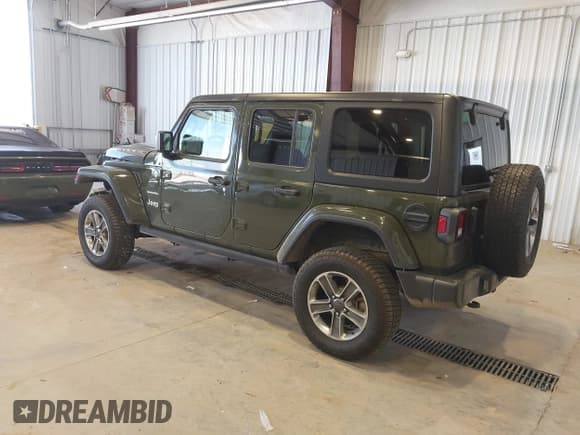 ✅ 2021 Jeep Wrangler Unlimited Sahara • VIN: 1C4HJXEN2MW592565 • Lot: 41956072. Listed on IAAI with 95,504 mi. Free auction sales archive from the USA and detailed vehicle history report at DreamBid. Image 3.
