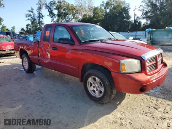 2006 Dodge Dakota SLT with VIN 1D7HE42K96S714044, listed as a Copart auction lot 78515654 with 249,935 mi miles and Non repairable. Bid and sale history available at DreamBid. Image 4.