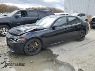 ✅ 2020 Alfa Romeo Giulia Ti Sport • VIN: ZARFANBN1L7634142 • Лот: 53271025. Опубликован ранее на Copart с пробегом 53 196 миль. Бесплатный доступ к архиву аукционных продаж из США и подробный отчёт об истории автомобиля на DreamBid. Изображение 1.