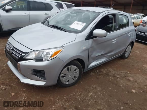 ✅ 2024 Mitsubishi Mirage ES • VIN: ML32AUHJ8RH021335 • Lot: 43911286. Listed on IAAI with 22,835 mi. Free auction sales archive from the USA and detailed vehicle history report at DreamBid. Image 2.