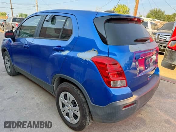 2016 Chevrolet Trax LS with VIN KL7CJKSB2GB605959, listed as a Copart auction lot 91354955 with 137,072 mi miles and Clean title. Bid and sale history available at DreamBid. Image 3.