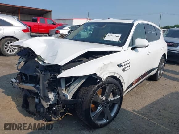 ✅ 2022 Genesis GV80 • VIN: KMUHCESC6NU084725 • Lot: 42423446. Listed on IAAI with 66,562 mi. Free auction sales archive from the USA and detailed vehicle history report at DreamBid. Image 2.