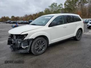 2018 Dodge Journey SE with VIN 3C4PDCAB3JT383151, listed as a Copart auction lot 82650255 with 118,936 mi miles and Salvage title. Bid and sale history available at DreamBid. Image 1.