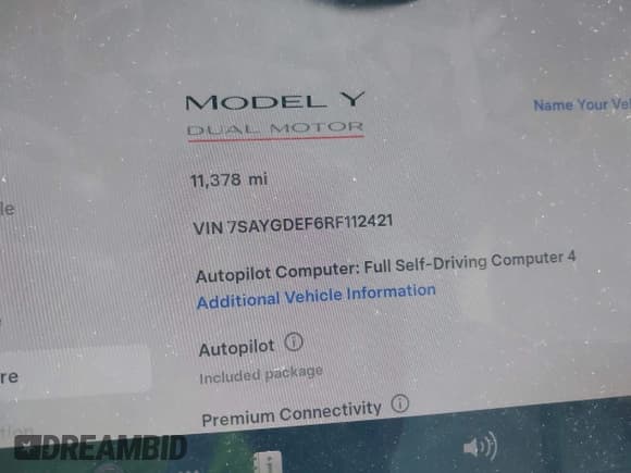 ✅ 2024 Tesla Model Y Performance • VIN: 7SAYGDEF6RF112421 • Lot: 43566102. Wystawiony na IAAI z przebiegiem 11 378 mil. Bezpłatny archiwum sprzedaży aukcyjnych z USA i szczegółowy raport historii pojazdu na DreamBid. Zdjęcie 7.