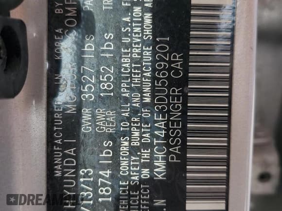 ✅ 2013 Hyundai Accent GLS • VIN: KMHCT4AE3DU569201 • Лот: 78073264. Опубликован ранее на Copart с пробегом 146 448 миль. Бесплатный доступ к архиву аукционных продаж из США и подробный отчёт об истории автомобиля на DreamBid. Изображение 12.