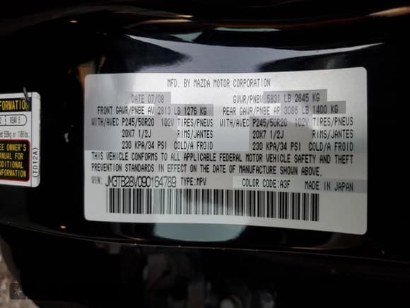 ✅ 2009 Mazda CX-9 Grand Touring • VIN: JM3TB28V090164789 • Лот: 90652875. Опубликован ранее на Copart с пробегом 134 760 миль. Бесплатный доступ к архиву аукционных продаж из США и подробный отчёт об истории автомобиля на DreamBid. Изображение 13.