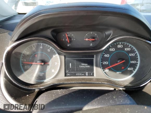 ✅ 2018 Chevrolet Cruze LT • VIN: 1G1BE5SM7J7108687 • Lot: 73537832. Listed on Copart with 87,270 mi. Free auction sales archive from the USA and detailed vehicle history report at DreamBid. Image 9.