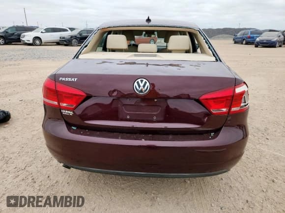 ✅ 2013 Volkswagen Passat S • VIN: 1VWAP7A39DC137750 • Lot: 60981355. Listed on Copart with 105,954 mi. Free auction sales archive from the USA and detailed vehicle history report at DreamBid. Image 6.