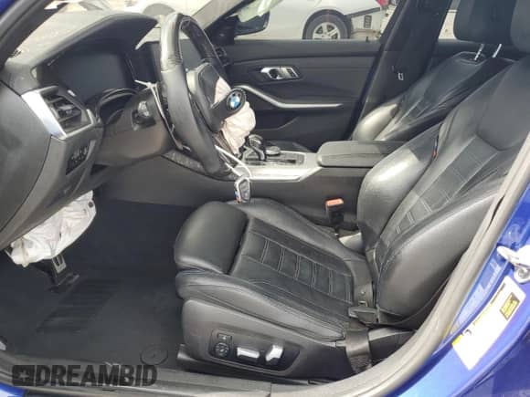 2021 BMW 3 Series M340i with VIN 3MW5U7J02M8B53862, listed as a Copart auction lot 61327525 with 99,392 mi miles and Salvage title. Bid and sale history available at DreamBid. Image 7.