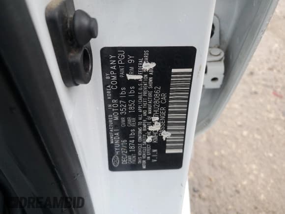 ✅ 2017 Hyundai Accent SE • VIN: KMHCT4AE7HU280862 • Lot: 65047935. Listed on Copart with 36,658 mi. Free auction sales archive from the USA and detailed vehicle history report at DreamBid. Image 13.