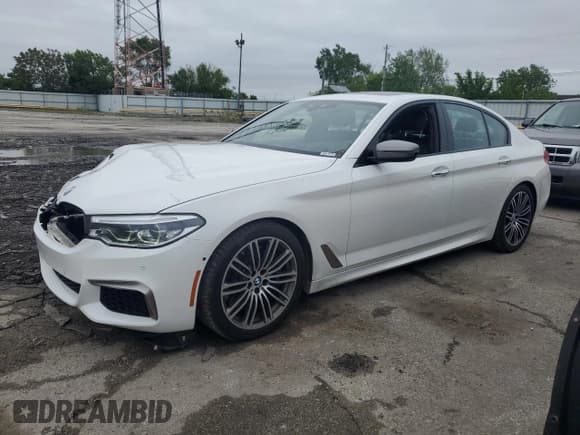 ✅ 2018 BMW 5 Series M550i xDrive • VIN: WBAJB9C59JB035942 • Lot: 57274105. Listed on Copart with 95,879 mi. Free auction sales archive from the USA and detailed vehicle history report at DreamBid. Image 1.