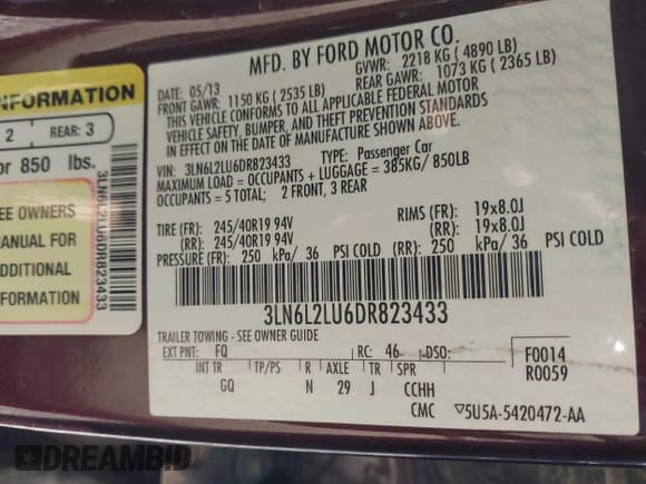 ✅ 2013 Lincoln MKZ Hybrid • VIN: 3LN6L2LU6DR823433 • Lot: 43593364. Wystawiony na IAAI z przebiegiem 200 198 mil. Bezpłatny archiwum sprzedaży aukcyjnych z USA i szczegółowy raport historii pojazdu na DreamBid. Zdjęcie 9.