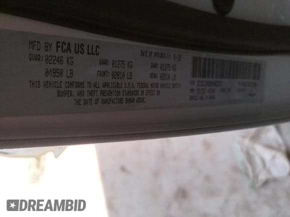 ✅ 2019 Dodge Challenger SXT • VIN: 2C3CDZAG9KH662373 • Lot: 50787452. Wystawiony na Copart z przebiegiem 44 828 mil. Bezpłatny archiwum sprzedaży aukcyjnych z USA i szczegółowy raport historii pojazdu na DreamBid. Zdjęcie 10.