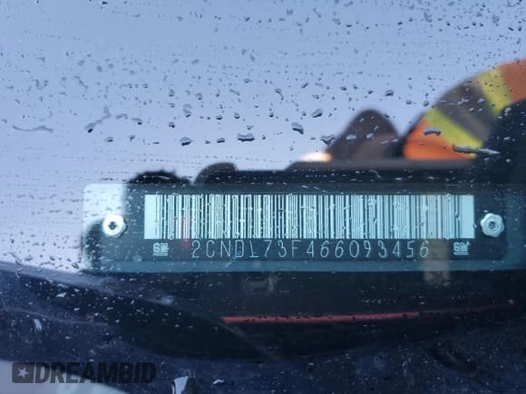 ✅ 2006 Chevrolet Equinox LT • VIN: 2CNDL73F466093456 • Лот: 76379504. Опубликован ранее на Copart с пробегом 184 793 миль. Бесплатный доступ к архиву аукционных продаж из США и подробный отчёт об истории автомобиля на DreamBid. Изображение 13.