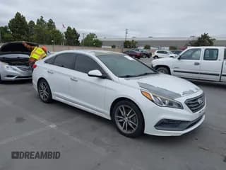 ✅ 2015 Hyundai Sonata Sport • VIN: 5NPE34AB4FH095386 • Lot: 42583055. Listed on IAAI with 130,683 mi. Free auction sales archive from the USA and detailed vehicle history report at DreamBid. Image 1.