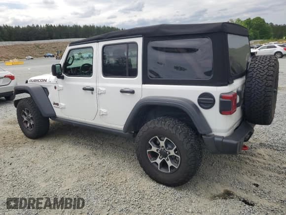 ✅ 2021 Jeep Wrangler Unlimited Rubicon • VIN: 1C4HJXFN4MW779644 • Lot: 54356995. Listed on Copart with 39,642 mi. Free auction sales archive from the USA and detailed vehicle history report at DreamBid. Image 2.