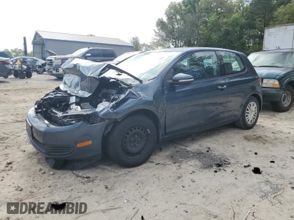 ✅ 2012 Volkswagen Golf • VIN: WVWBB7AJ3CW179817 • Lot: 51429125. Listed on Copart with Not provided. Free auction sales archive from the USA and detailed vehicle history report at DreamBid. Image 1.