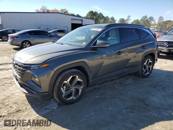 ✅ 2023 Hyundai Tucson Limited • VIN: KM8JECAE4PU191261 • Lot: 90975255. Listed on Copart with 18,489 mi. Free auction sales archive from the USA and detailed vehicle history report at DreamBid. Image 1.