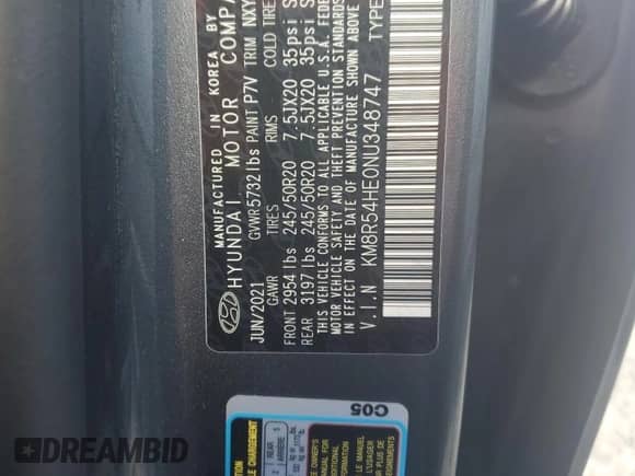 2022 Hyundai Palisade Limited с VIN KM8R54HE0NU348747, выставлен на аукционе Copart как лот 58080014 с пробегом 18 643 миль миль и Списание • Salvage title. История ставок и продаж доступна на DreamBid. Изображение 13.