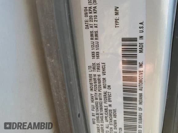 ✅ 2005 Subaru Legacy Outback Limited • VIN: 4S4BP62C057337129 • Lot: 90804705. Wystawiony na Copart z przebiegiem 125 976 mil. Bezpłatny archiwum sprzedaży aukcyjnych z USA i szczegółowy raport historii pojazdu na DreamBid. Zdjęcie 13.