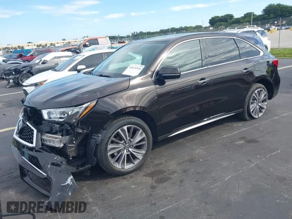 ✅ 2018 Acura MDX Technology • VIN: 5J8YD3H50JL007590 • Lot: 43615344. Wystawiony na IAAI z przebiegiem 76 600 mil. Bezpłatny archiwum sprzedaży aukcyjnych z USA i szczegółowy raport historii pojazdu na DreamBid. Zdjęcie 2.