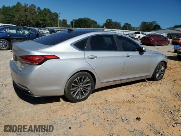 2015 Hyundai Genesis 3.8L with VIN KMHGN4JE6FU088714, listed as a Copart auction lot 82399455 with 201,373 mi miles and Salvage title. Bid and sale history available at DreamBid. Image 3.