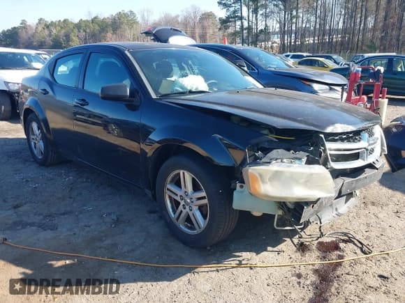 ✅ 2012 Dodge Avenger SXT • VIN: 1C3CDZCBXCN194700 • Lot: 41473636. Listed on IAAI with 166,384 mi. Free auction sales archive from the USA and detailed vehicle history report at DreamBid. Image 1.