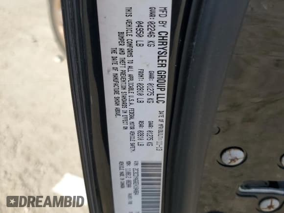 ✅ 2014 Dodge Challenger SXT • VIN: 2C3CDYAG6EH184864 • Лот: 85660624. Опубликован ранее на Copart с пробегом 105 204 миль. Бесплатный доступ к архиву аукционных продаж из США и подробный отчёт об истории автомобиля на DreamBid. Изображение 13.