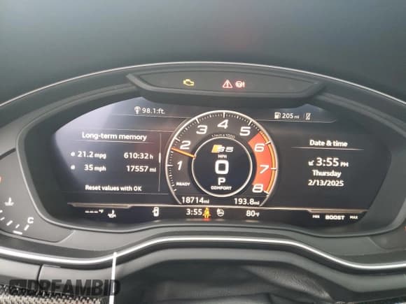 ✅ 2019 Audi S5 Premium Plus • VIN: WAUY4GF52KN000328 • Лот: 44990245. Опубликован ранее на Copart с пробегом 18 714 миль. Бесплатный доступ к архиву аукционных продаж из США и подробный отчёт об истории автомобиля на DreamBid. Изображение 9.