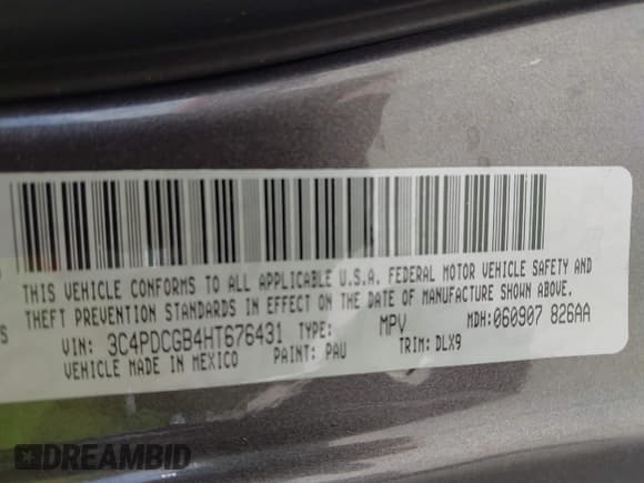 ✅ 2017 Dodge Journey Crossroad Plus • VIN: 3C4PDCGB4HT676431 • Лот: 42664779. Опубликован ранее на IAAI с пробегом 161 646 миль. Бесплатный доступ к архиву аукционных продаж из США и подробный отчёт об истории автомобиля на DreamBid. Изображение 9.