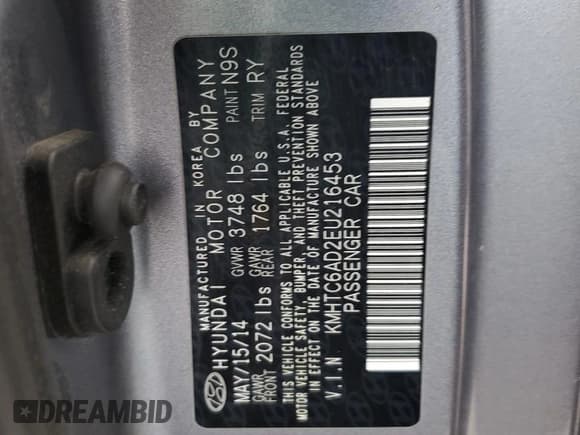 ✅ 2014 Hyundai Veloster RE:FLEX • VIN: KMHTC6AD2EU216453 • Lot: 87090324. Wystawiony na Copart z przebiegiem 147 771 mil. Bezpłatny archiwum sprzedaży aukcyjnych z USA i szczegółowy raport historii pojazdu na DreamBid. Zdjęcie 12.