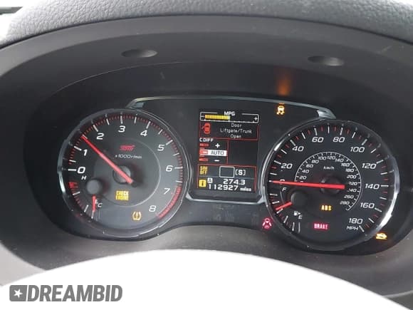 ✅ 2018 Subaru WRX STI Limited • VIN: JF1VA2W63J9831795 • Lot: 41923446. Listed on IAAI with 112,927 mi. Free auction sales archive from the USA and detailed vehicle history report at DreamBid. Image 7.