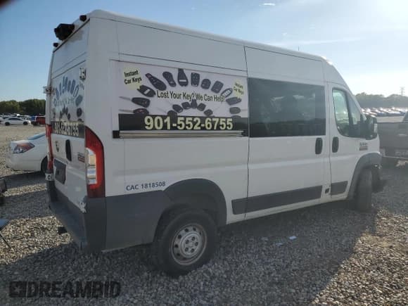 ✅ 2018 Ram ProMaster Cargo • VIN: 3C6TRVBG6JE154559 • Lot: 82402985. Wystawiony na Copart z przebiegiem Nie podano. Bezpłatny archiwum sprzedaży aukcyjnych z USA i szczegółowy raport historii pojazdu na DreamBid. Zdjęcie 3.