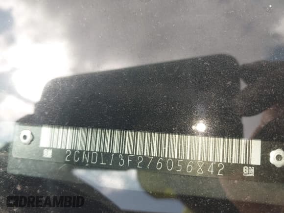 ✅ 2007 Chevrolet Equinox LS • VIN: 2CNDL13F276056842 • Лот: 42442210. Опубликован ранее на IAAI с пробегом 205 510 миль. Бесплатный доступ к архиву аукционных продаж из США и подробный отчёт об истории автомобиля на DreamBid. Изображение 9.