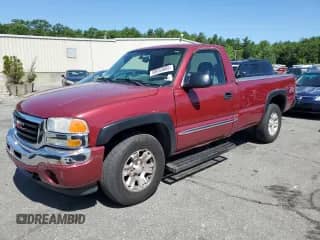 2005 GMC Sierra 1500 SLE with VIN 1GTEK14T65Z342792, listed as a Copart auction lot 58053065 with 128,148 mi miles and Salvage title. Bid and sale history available at DreamBid. Image 1.