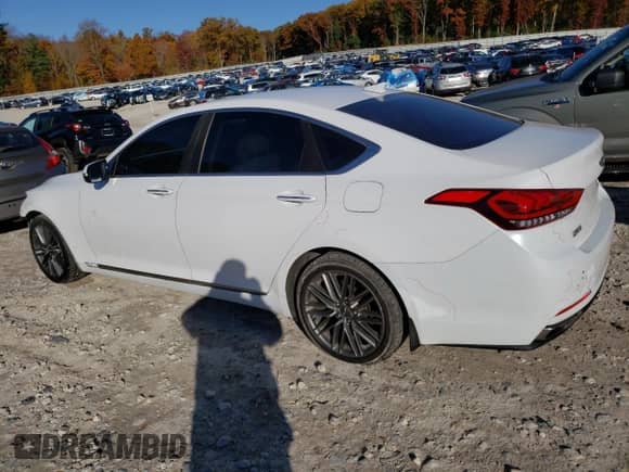 2015 Hyundai Genesis 3.8L z VIN KMHGN4JE9FU071454, wystawiony jako Copart lot #76663334 z przebiegiem 164 816 mil mil oraz Szkoda całkowita • Salvage title. Historia ofert i sprzedaży dostępna na DreamBid. Obrazek 2.
