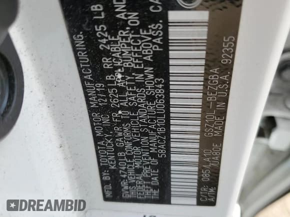 ✅ 2020 Lexus ES 350 Ultra Luxury • VIN: 58ACZ1B10LU063843 • Lot: 71532264. Wystawiony na Copart z przebiegiem 45 532 mil. Bezpłatny archiwum sprzedaży aukcyjnych z USA i szczegółowy raport historii pojazdu na DreamBid. Zdjęcie 12.