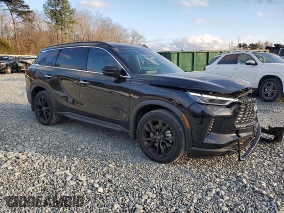 ✅ 2025 Infiniti QX60 Luxe • VIN: 5N1AL1FS4SC335155 • Lot: 85794674. Listed on Copart with 1,278 mi. Free auction sales archive from the USA and detailed vehicle history report at DreamBid. Image 4.