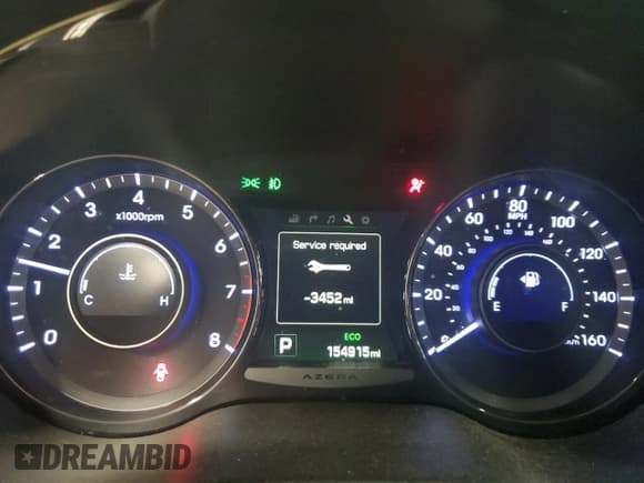 ✅ 2016 Hyundai Azera • VIN: KMHFG4JG9GA555201 • Lot: 93255545. Listed on Copart with 154,915 mi. Free auction sales archive from the USA and detailed vehicle history report at DreamBid. Image 9.