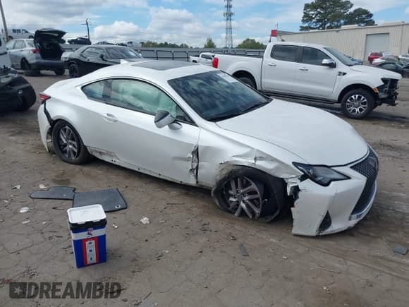 ✅ 2019 Lexus RC 300 • VIN: JTHHA5BC2K5010263 • Lot: 43398730. Listed on IAAI with 144,219 mi. Free auction sales archive from the USA and detailed vehicle history report at DreamBid. Image 1.