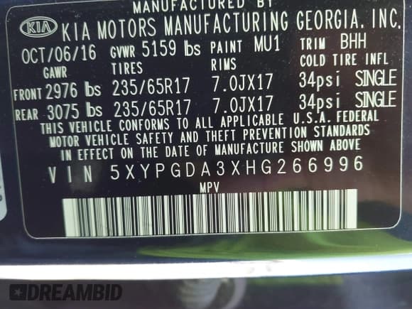 ✅ 2017 Kia Sorento LX • VIN: 5XYPGDA3XHG266996 • Lot: 42970028. Wystawiony na IAAI z przebiegiem 115 361 mil. Bezpłatny archiwum sprzedaży aukcyjnych z USA i szczegółowy raport historii pojazdu na DreamBid. Zdjęcie 9.