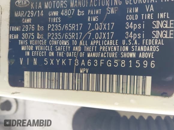 ✅ 2015 Kia Sorento LX • VIN: 5XYKT3A63FG581596 • Lot: 43641503. Wystawiony na IAAI z przebiegiem 155 068 mil. Bezpłatny archiwum sprzedaży aukcyjnych z USA i szczegółowy raport historii pojazdu na DreamBid. Zdjęcie 9.